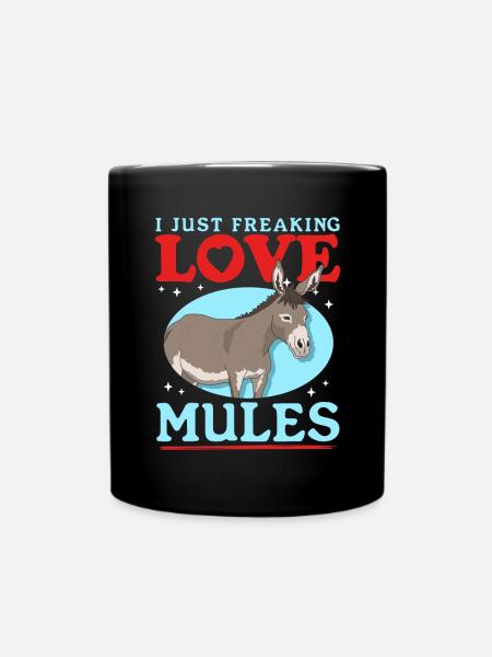 Maultier Maulesel Mulis Muli Maultiere Geschenk - Tasse einfarbig - Schwarz