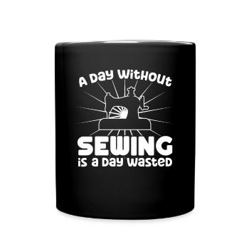 Journée Tailor Sans Journée Couture Couturière - Mug uni - noir - Devant