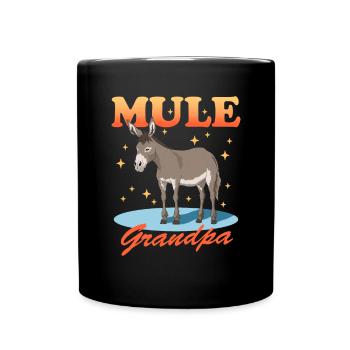 Mule Grandpa Mule Muli Mule Gift - Full Colour Mug - black - Front