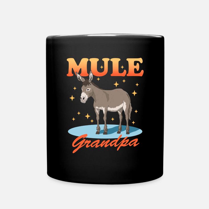 Mule Grand-père Mule Muli Mule Cadeau - Mug uni - noir