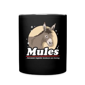 Mule Muli Mule Mule Gift - Full Colour Mug - black - Front