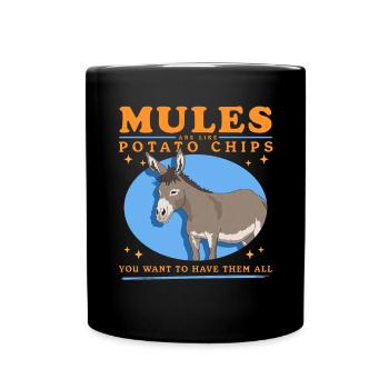 Mule Muli Mule Mule Mule Gift - Full Colour Mug - black - Front