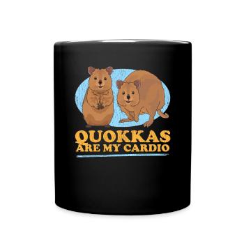 Quokka Kangaroos Short-tailed Kangaroo Gift - Full Colour Mug - black - Front