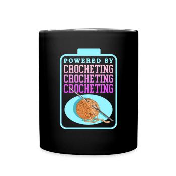 crochet crochet crochet crochet cadeau - Mug uni - noir - Devant