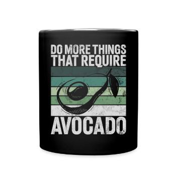 Avocado Gifts - Tasse einfarbig - Schwarz - Vorne