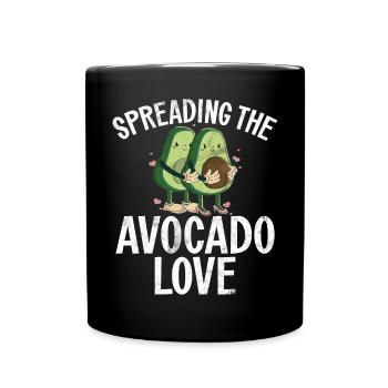 Avocado Gifts - Tasse einfarbig - Schwarz - Vorne