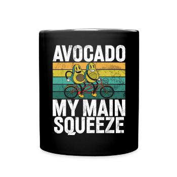 Avocado Gifts - Tasse einfarbig - Schwarz - Vorne