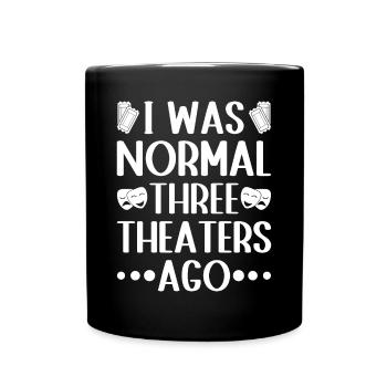 Théâtre J’étais normal Acteur Théâtre musical - Mug uni - noir - Devant