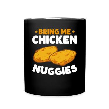 Chicken Nugget Lover Chicken Nuggets - Full Colour Mug - black - Front