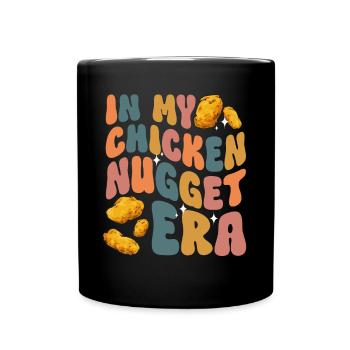 Chicken Nugget Liebhaber Chicken Nuggets - Tasse einfarbig - Schwarz - Vorne