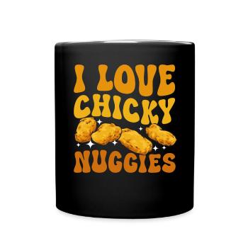 Chicken Nugget Lover Chicken Nuggets - Full Colour Mug - black - Front