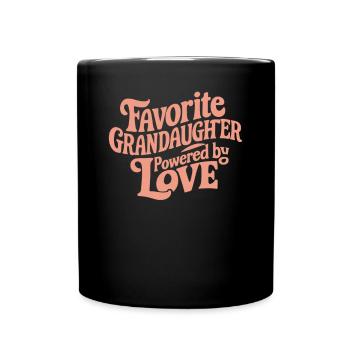 Favorite granddaughter driven by love - Full Colour Mug - black - Front