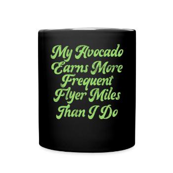 Avocado Gifts - Tasse einfarbig - Schwarz - Vorne