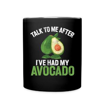 Avocado Gifts - Tasse einfarbig - Schwarz - Vorne