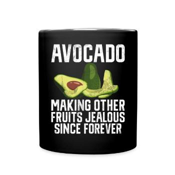Avocado Gifts - Tasse einfarbig - Schwarz - Vorne