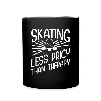 Skateboard Art Pour Garçons Filles Hommes Skateboard Cadeaux - Mug uni - noir - Devant