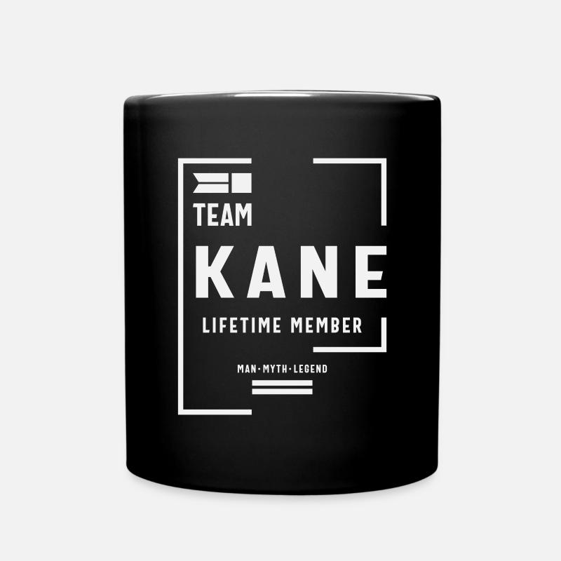 Team Kane Lebenslanges Mitglied Lustiger Name Kane - Tasse einfarbig - Schwarz