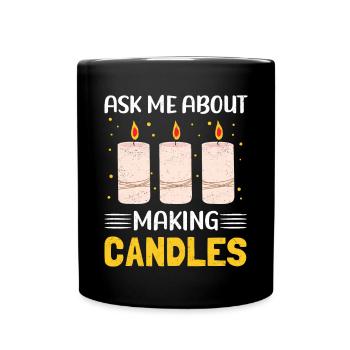 Bougies Candle Maker Candle Maker Cadeau - Mug uni - noir - Devant