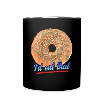 Bagel Beigel Bagol Pain Cadeau - Mug uni - noir - Devant