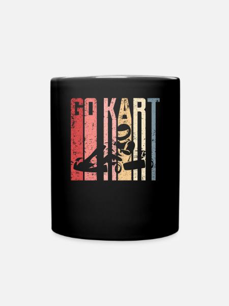 Go Kart Racing Kart Driver Enthusiast Kartier - Mug uni - noir