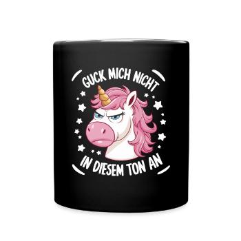 Don’t Look At Me In This Tone Licorne Drôle - Mug uni - noir - Devant