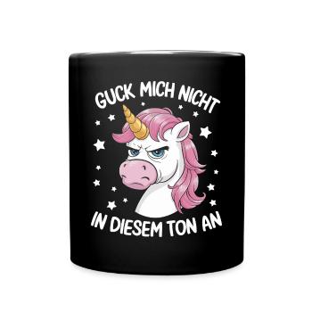 Don’t Look At Me In This Tone Licorne Drôle - Mug uni - noir - Devant
