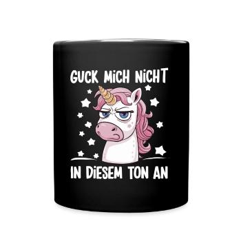 Don’t Look At Me In This Tone Licorne Drôle - Mug uni - noir - Devant