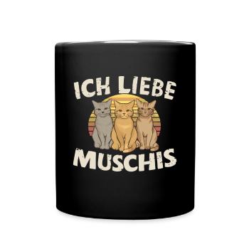 I Love Funny Saying Dredging Party - Full Colour Mug - black - Front
