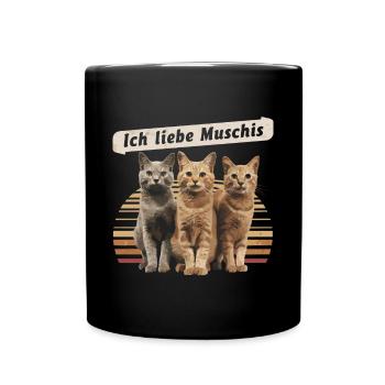 I Love Funny Saying Dredging Party - Full Colour Mug - black - Front
