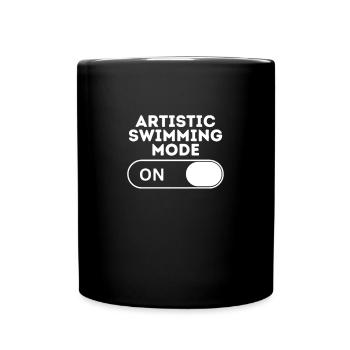 Artistic Swimming Mode - Full Colour Mug - black - Front