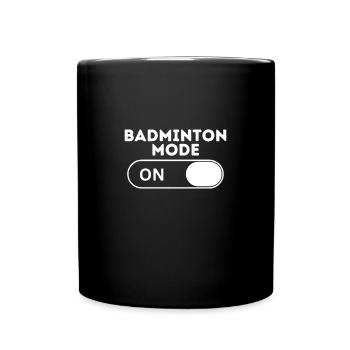 Badminton-Modus - Tasse einfarbig - Schwarz - Vorne