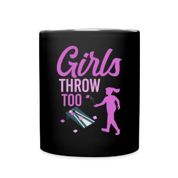 Joueur de sac de haricots de l’équipe Cornhole - Mug uni - noir - Devant