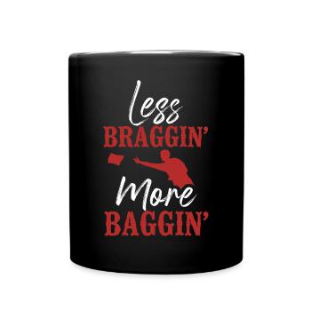 Joueur de sac de haricots de l’équipe Cornhole - Mug uni - noir - Devant