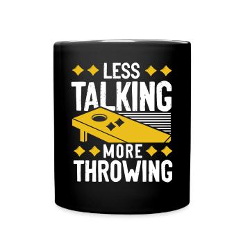 Joueur de sac de haricots de l’équipe Cornhole - Mug uni - noir - Devant
