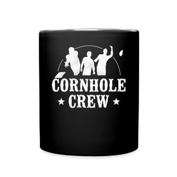 Cornhole Team Bean Bag Player - Tasse einfarbig - Schwarz - Vorne