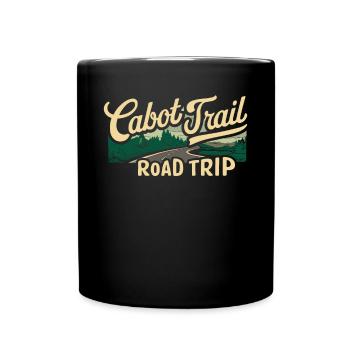 Cabot Trail Road Trip Landschaft - Tasse einfarbig - Schwarz - Vorne