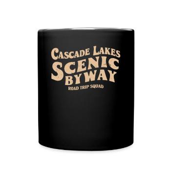 Cascade Lakes Scenic Byway Road Trip Squad - Full Colour Mug - black - Front