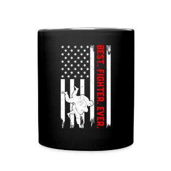Judo Fighter Best Fighter Ever - Judo Martial Arts - Full Colour Mug - black - Front
