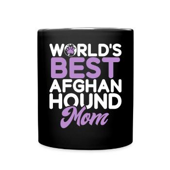 Afghan Hound Gifts - Tasse einfarbig - Schwarz - Vorne