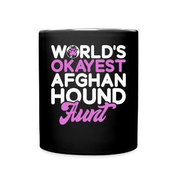 Afghan Hound Gifts - Tasse einfarbig - Schwarz - Vorne