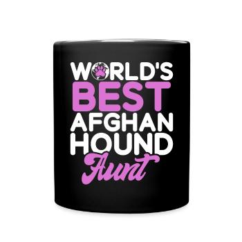 Afghan Hound Gifts - Tasse einfarbig - Schwarz - Vorne
