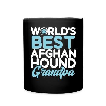 Afghan Hound Gifts - Tasse einfarbig - Schwarz - Vorne