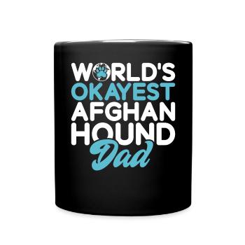 Afghan Hound Gifts - Tasse einfarbig - Schwarz - Vorne