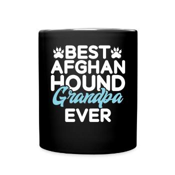 Afghan Hound Gifts - Tasse einfarbig - Schwarz - Vorne