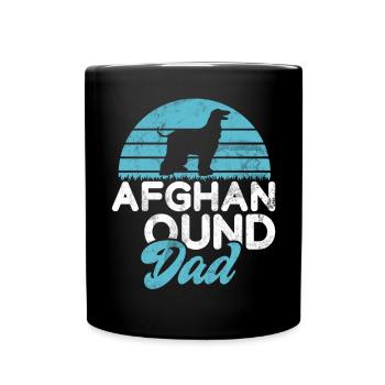 Afghan Hound Gifts - Tasse einfarbig - Schwarz - Vorne