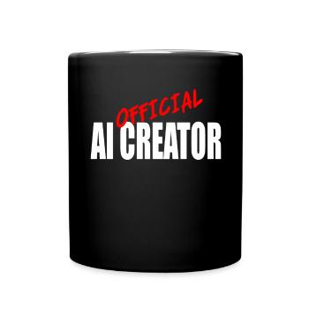 Official AI Creator Graphic Design - Full Colour Mug - black - Front