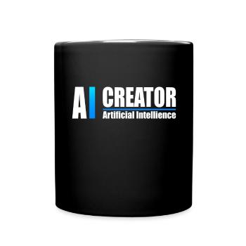 AI Creator Artificial Intelligence Enthusiast - Full Colour Mug - black - Front