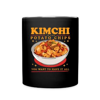 Kimchi Plat coréen Kimchi Cadeau - Mug uni - noir - Devant