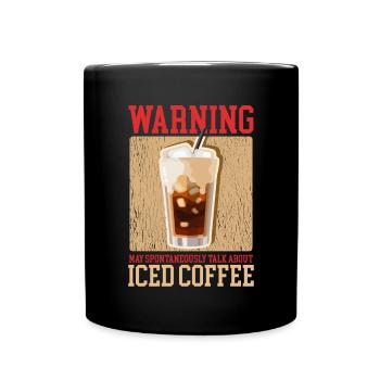 Iced Coffee Iced Coffee Coffee Lover Gift - Full Colour Mug - black - Front