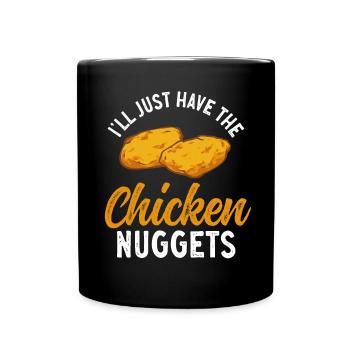 Chicken Nugget Lover Chicken Nuggets - Full Colour Mug - black - Front